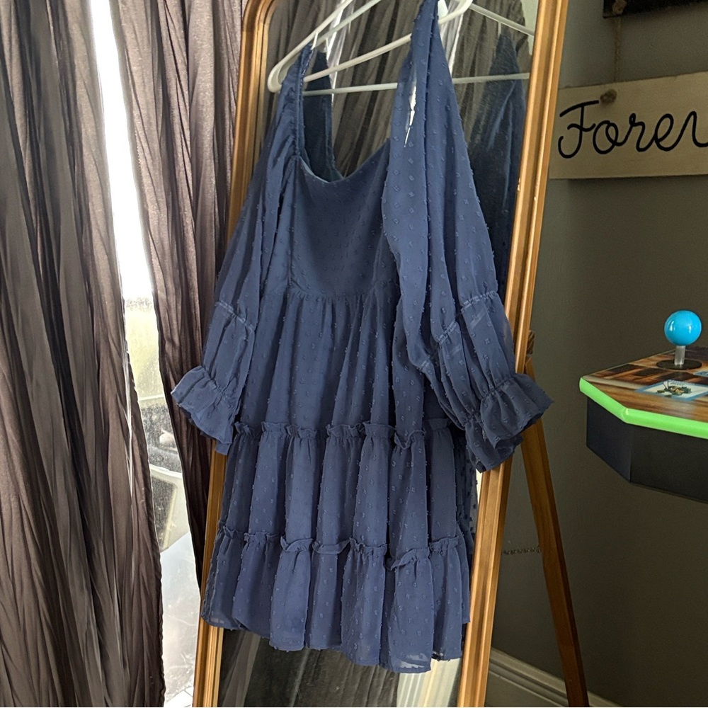 Altar'd State Periwinkle Textured Top